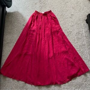 Amazon Vibrant Red Maxi Skirt